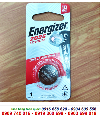 Energizer CR2025; Pin 3v lithium Energizer CR2025 chính hãng 
